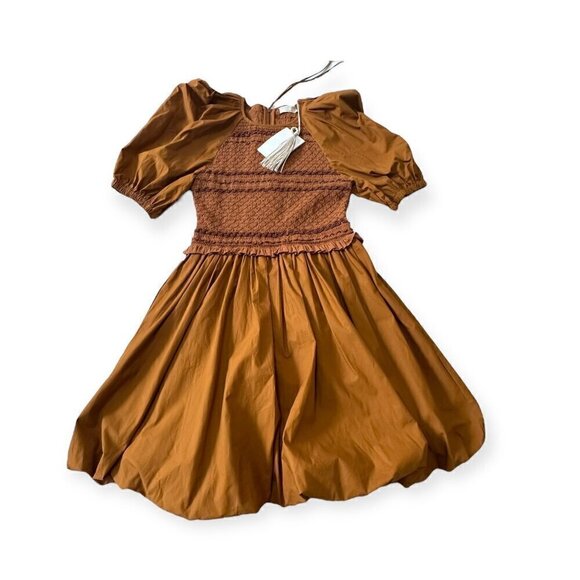 Ulla Johnson Kali Smock Bodice Cotton Bubble Dress,  Size 4,  New with tag - Picture 7 of 16